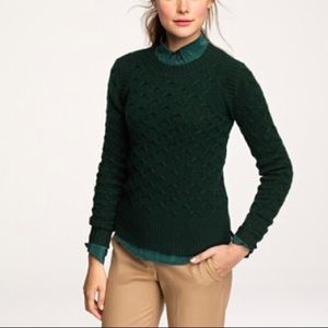 CCO🎉Jcrew honeycomb cable sweater